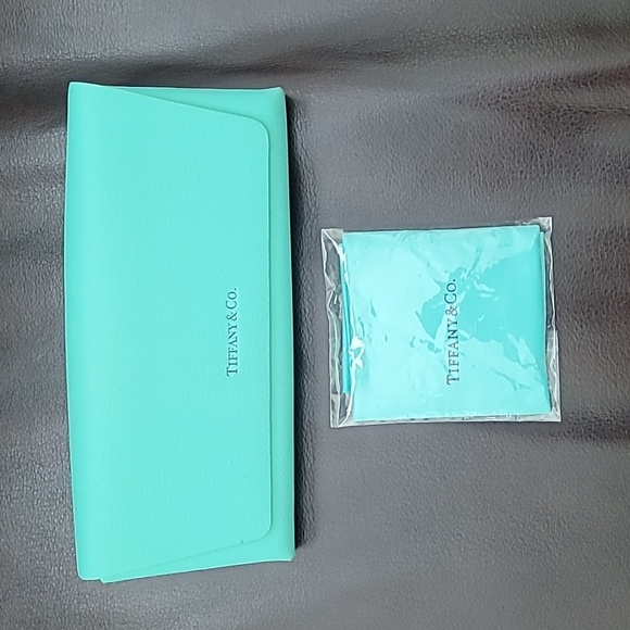 New Tiffany & Co. Aqua Eyewear Case - Picture 1 of 4